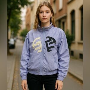 Vintage IXSPA Purple Cozy Windbreaker